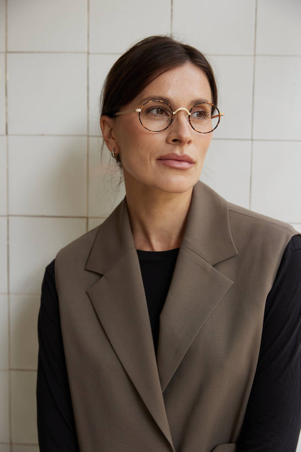 Okulary korekcyjne LOU C2 Gold with Demi