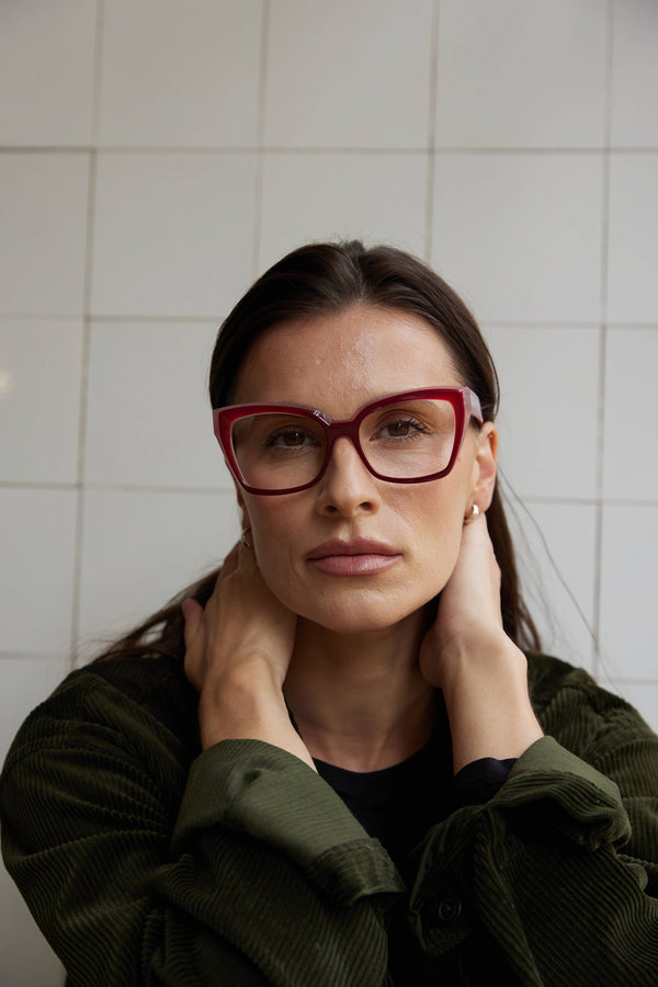 Okulary korekcyjne RENE C1 Red with Pink